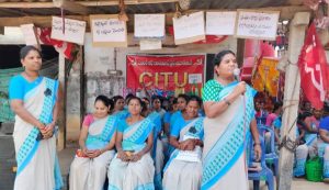 alluri aganwadi workers strike 6th day vrpurams