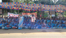 anganwadi protest 2nd day eluru narasapuram