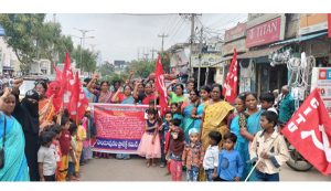 atp aganwadi workers strike 6th day hindupuram 