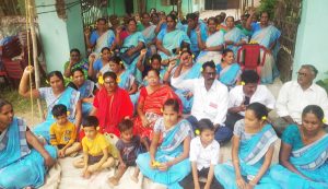 challapalli aganwadi workers strike 6th day