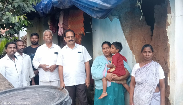 ycp leader visit cyclone effeted house
