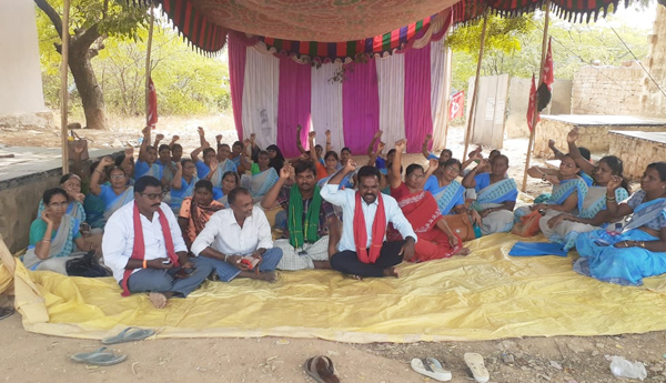 anganwadi workers strike 36days atp