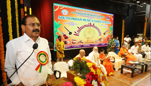 Community development through music and dance arts: Bhumana Karunakara Reddy