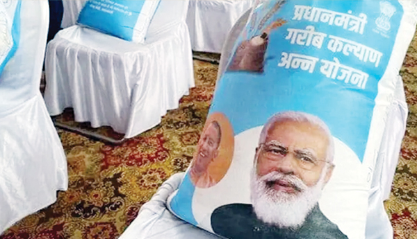 Crores spent on Modi's image on ration bags
