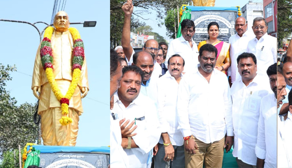Inauguration of PV Narasimha Rao statue